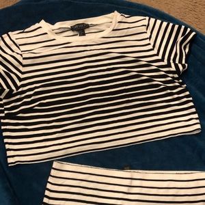 2 piece stripe set forever 21